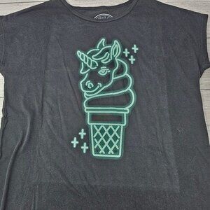 NWOT‎ Tiny Whales Girls Unicorn Ice Cream T-Shirt Size 8